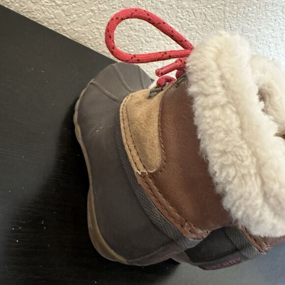 Sperry Alpine Saltwater Boots Duckboots Toddler  9m Brown/Black - Picture 6 of 8